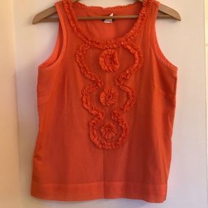 Jcrew orange blouse